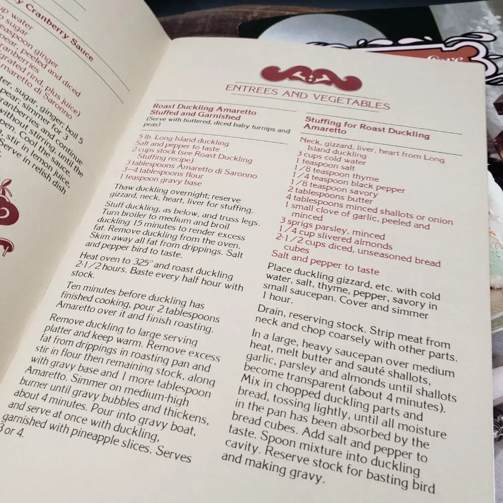 Lot of 2 Amaretto di Saronno Recipe Booklets 1970s Vintage Cookbooks